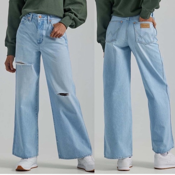 Wrangler worldwide 661 high rise wide leg jeans - Picture 3 of 14